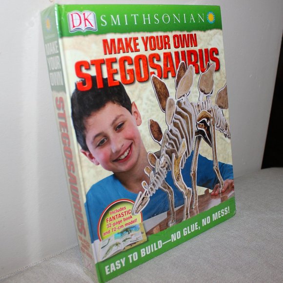 3/$55❤️Make Your Own Stegosaurus hardcover book DK Smithsonian dinosaur model - Picture 2 of 6